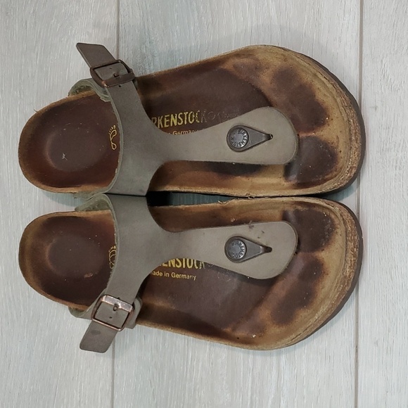 Birkenstock Women Thong Gizeh Sandals Flats shoes sz 37/6 - Picture 3 of 11